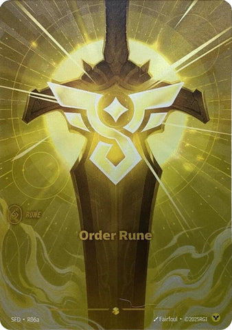 Image for Order Rune (Alternate Art) (R06a) [Spiritforged] - Riftbound: League of Legends Trading Card Game