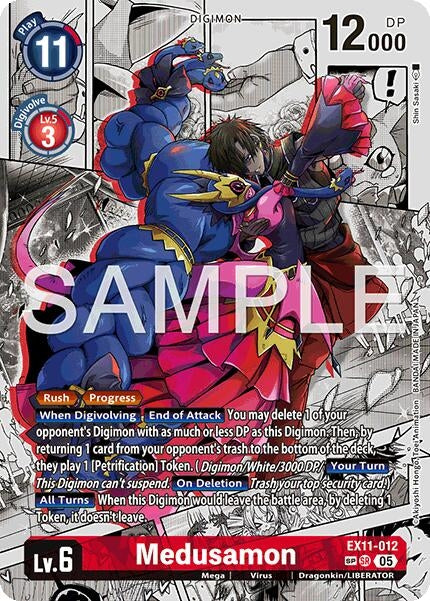 Image for Medusamon (SP) (EX11-012 SR) [Dawn of Liberator] - Digimon Card Game