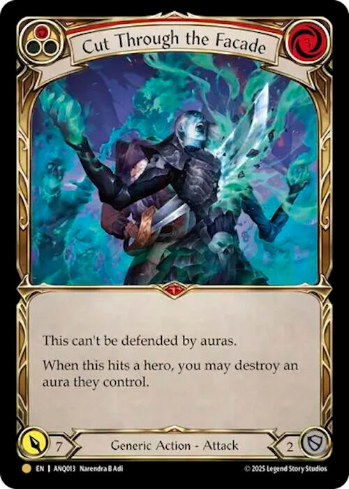 Image for Cut Through The Facade (Red) (ANQ013) (ANQ013) [Compendium of Rathe - Antiquity Pack] - Flesh and Blood TCG