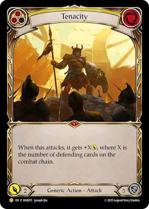 Image for Tenacity (Yellow) (ANQ015) (ANQ015) [Compendium of Rathe - Antiquity Pack] - Flesh and Blood TCG