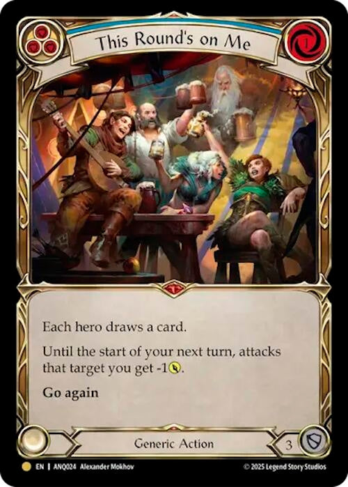 Image for This Rounds On Me (Blue) (ANQ024) (ANQ024) [Compendium of Rathe - Antiquity Pack] - Flesh and Blood TCG