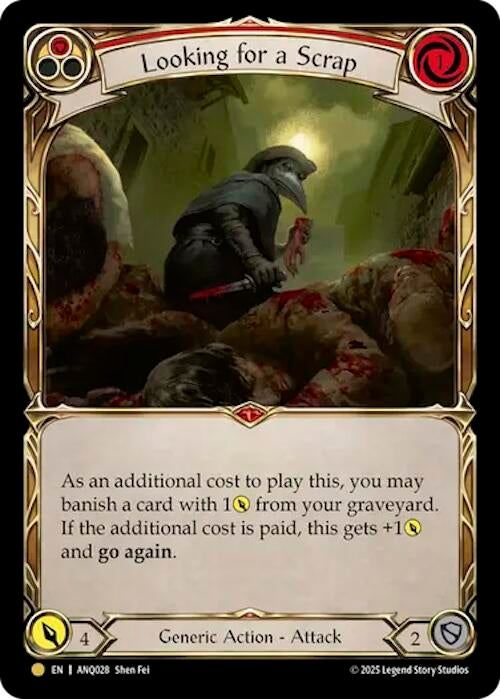 Image for Looking For A Scrap (Red) (ANQ028) (ANQ028) [Compendium of Rathe - Antiquity Pack] - Flesh and Blood TCG