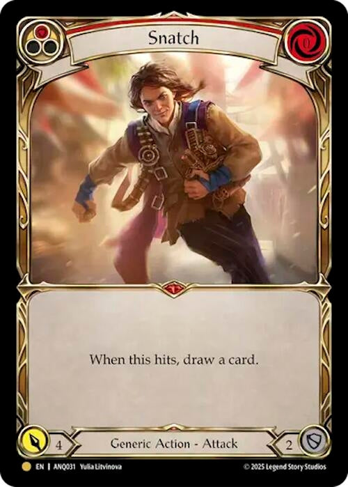 Image for Snatch (Red) (ANQ031) (ANQ031) [Compendium of Rathe - Antiquity Pack] - Flesh and Blood TCG