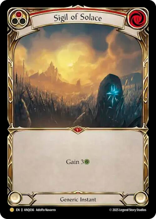 Image for Sigil Of Solace (Red) (ANQ036) (ANQ036) [Compendium of Rathe - Antiquity Pack] - Flesh and Blood TCG