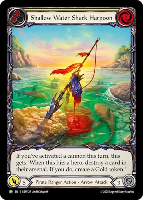 Image for Shallow Water Shark Harpoon (GEM127) [GEM Pack 4] - Flesh and Blood TCG