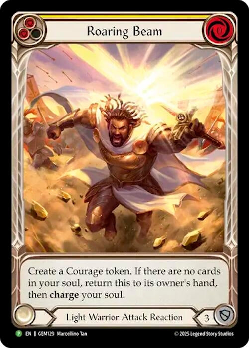 Image for Roaring Beam (GEM129) [GEM Pack 4] - Flesh and Blood TCG