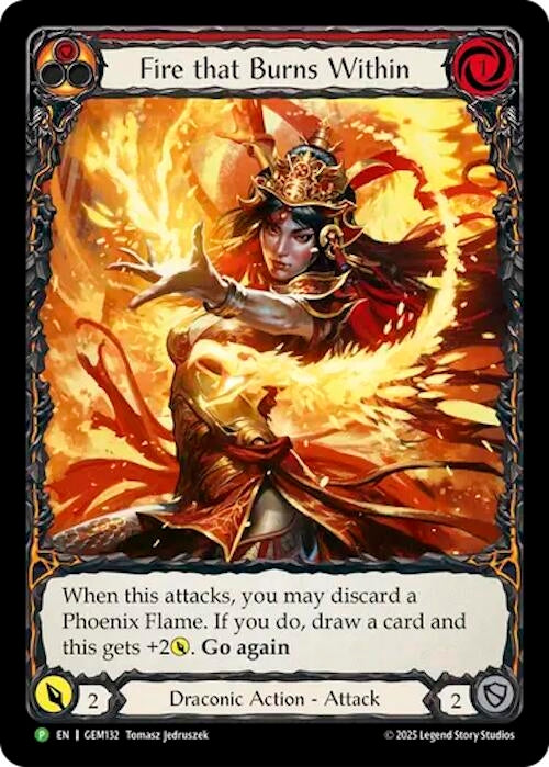 Image for Fire that Burns Within (GEM132) [GEM Pack 4] - Flesh and Blood TCG