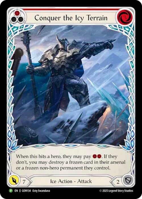 Image for Conquer The Icy Terrain (GEM134) [GEM Pack 4] - Flesh and Blood TCG