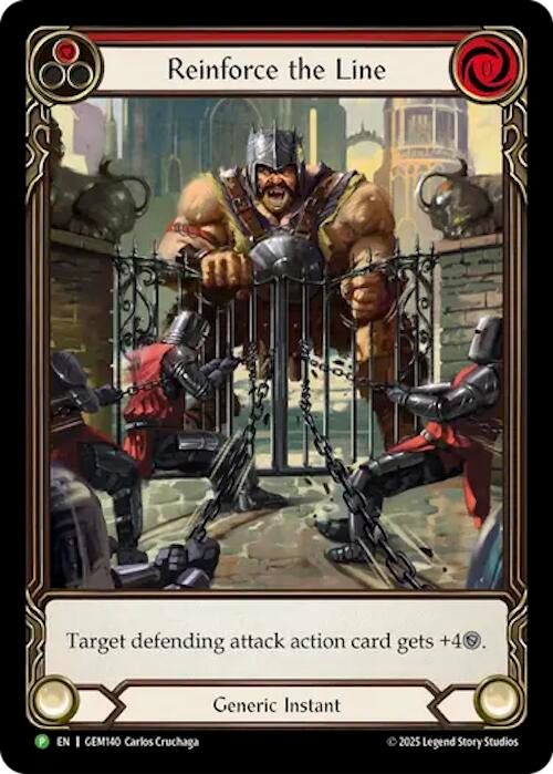 Image for Reinforce the Line (GEM140) [GEM Pack 4] - Flesh and Blood TCG