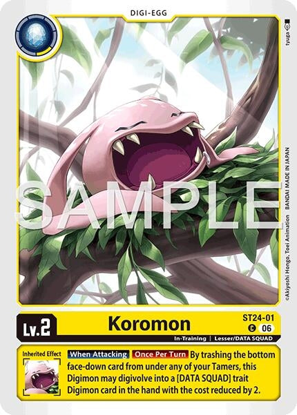 Image for Koromon (ST24-01 C) [Starter Deck 24: Data Squad] - Digimon Card Game