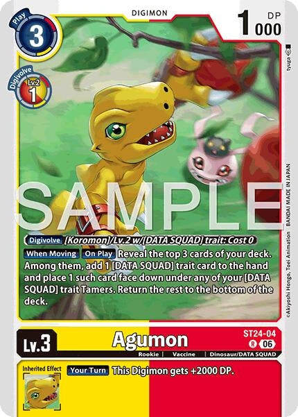 Image for Agumon (ST24-04 R) [Starter Deck 24: Data Squad] - Digimon Card Game