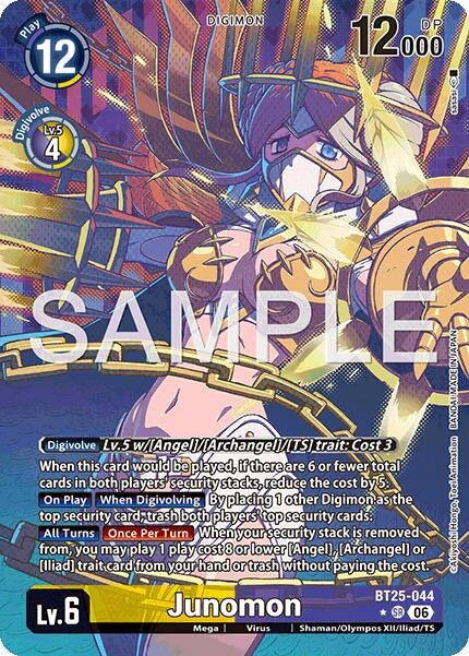 Image for Junomon (Alternate Art) (BT25-044 SR) [Dual Revolution] - Digimon Card Game