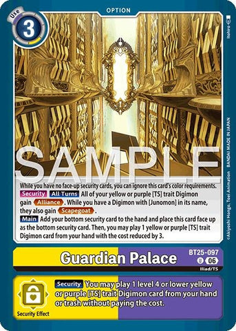 Image for Guardian Palace (BT25-097 U) [Dual Revolution] - Digimon Card Game