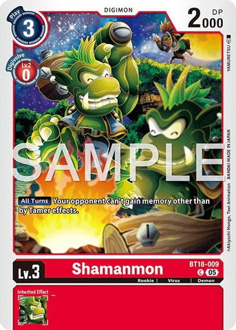 Shamanmon (Reprint) (BT18-009 C) [Advanced Booster Digimon Generation]