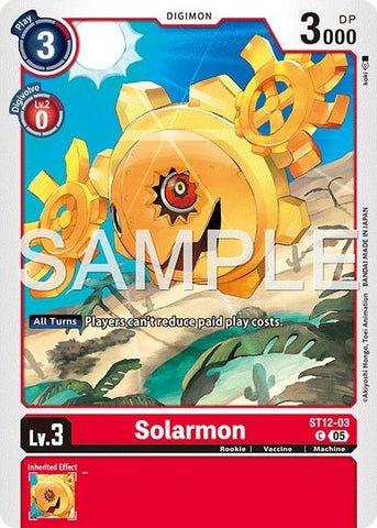 Image for Solarmon (Reprint) (ST12-03 C) [Advanced Booster Digimon Generation] - Digimon Card Game