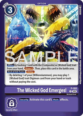 The Wicked God Emerges! (P-193 P) [Limited Card Pack -Another Knight-]
