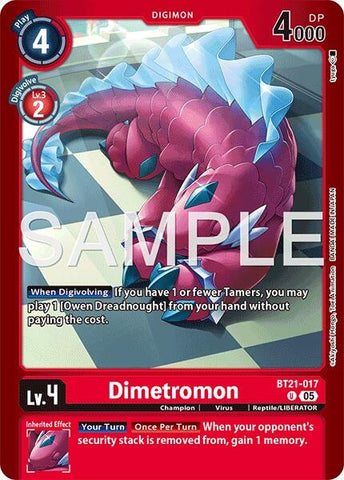 Dimetromon - BT21-017 (BT21-017 U) [Limited Card Pack -Another Knight-]