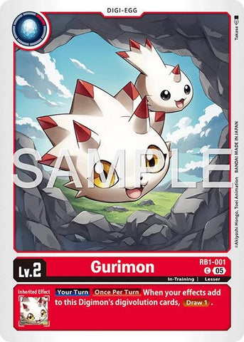 Image for Gurimon (Reprint) (RB1-001 C) [Advanced Booster Digimon Generation] - Digimon Card Game
