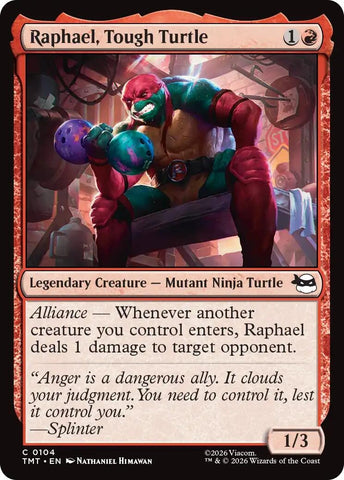 Image for Raphael, Tough Turtle (104) [Teenage Mutant Ninja Turtles] - Magic: The Gathering