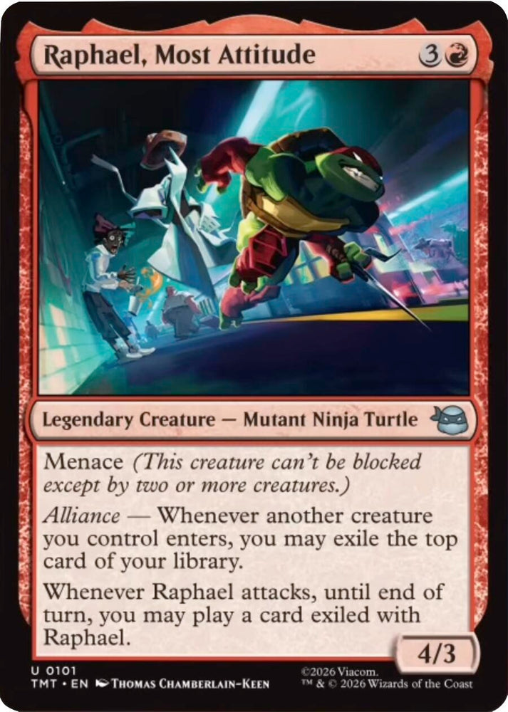Image for Raphael, Most Attitude (101) [Teenage Mutant Ninja Turtles] - Magic: The Gathering