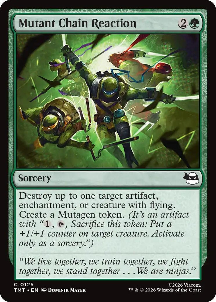 Image for Mutant Chain Reaction (125) [Teenage Mutant Ninja Turtles] - Magic: The Gathering