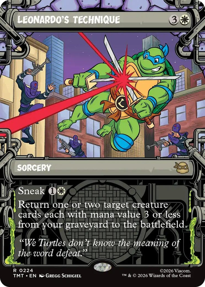Image for Leonardo's Technique (Showcase) (224) [Teenage Mutant Ninja Turtles] - Magic: The Gathering