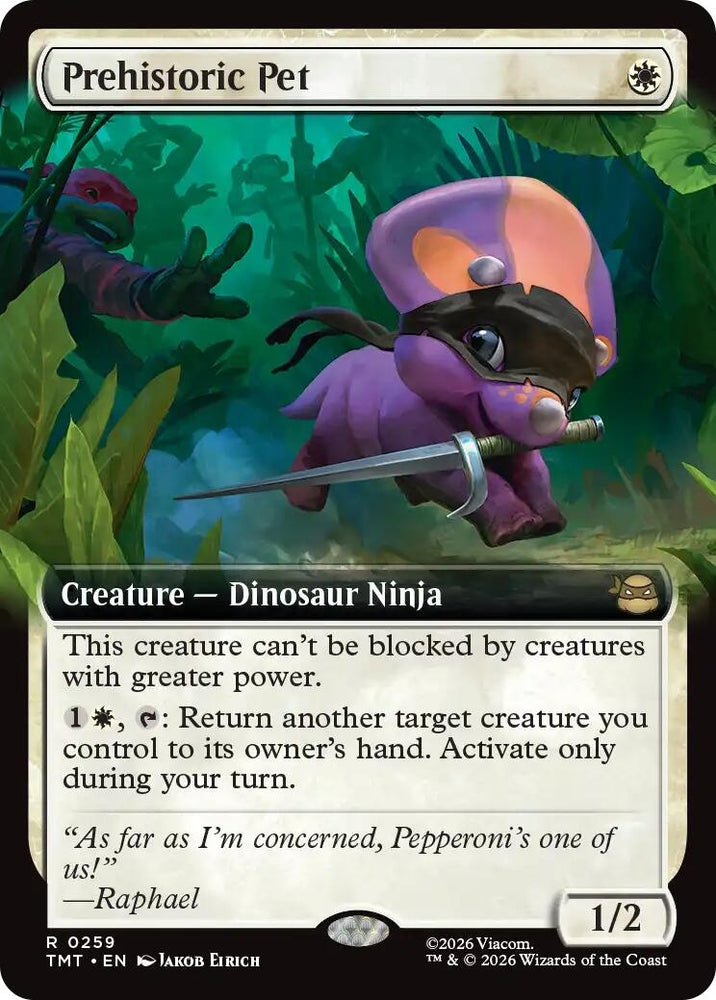 Image for Prehistoric Pet (Extended Art) (259) [Teenage Mutant Ninja Turtles] - Magic: The Gathering