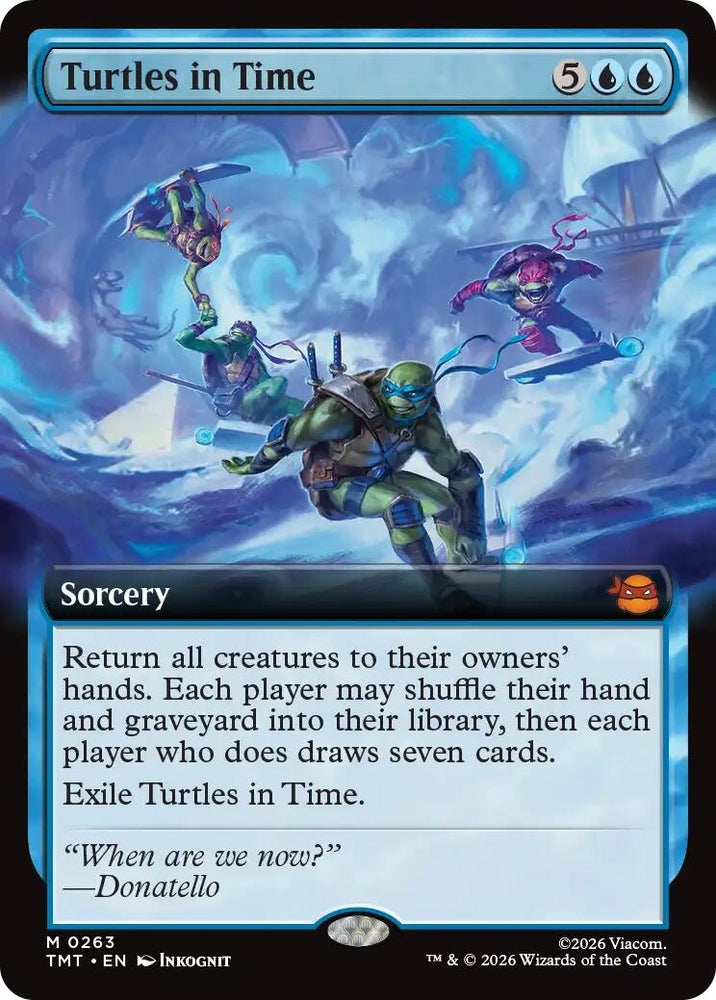 Image for Turtles in Time (Extended Art) (263) [Teenage Mutant Ninja Turtles] - Magic: The Gathering