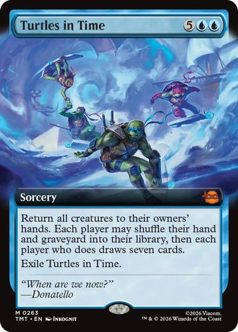 Image for Turtles in Time (Extended Art) (263) [Teenage Mutant Ninja Turtles] - Magic: The Gathering