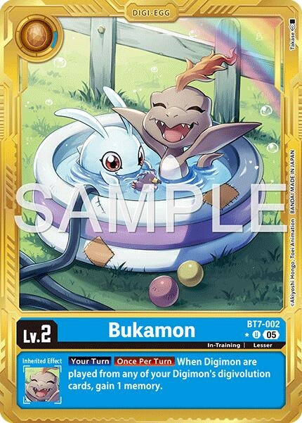 Image for Bukamon (Gold Border) (BT7-002 U) [Advanced Booster Digimon Generation] - Digimon Card Game