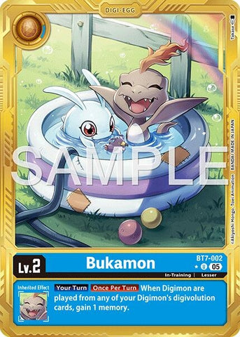 Image for Bukamon (Gold Border) (BT7-002 U) [Advanced Booster Digimon Generation] - Digimon Card Game