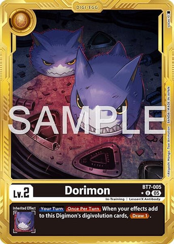Image for Dorimon (Gold Border) (BT7-005 U) [Advanced Booster Digimon Generation] - Digimon Card Game