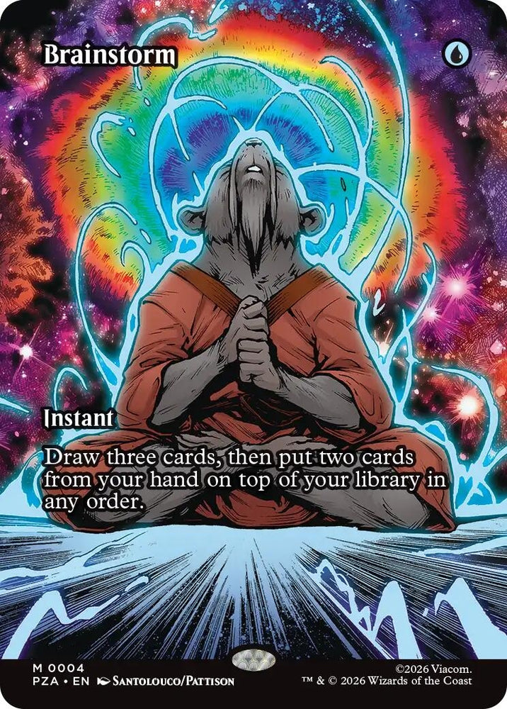 Image for Brainstorm (Borderless) (4) [Teenage Mutant Ninja Turtles Source Material] - Magic: The Gathering