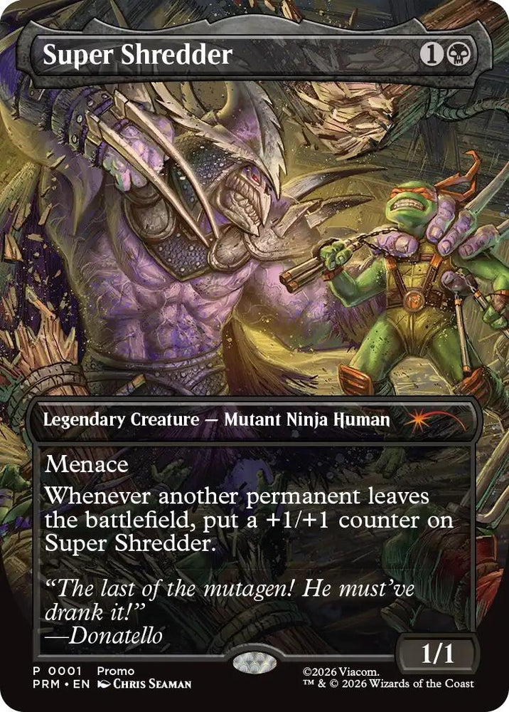 Image for Super Shredder (Borderless) (1) [Unique and Miscellaneous Promos] - Magic: The Gathering