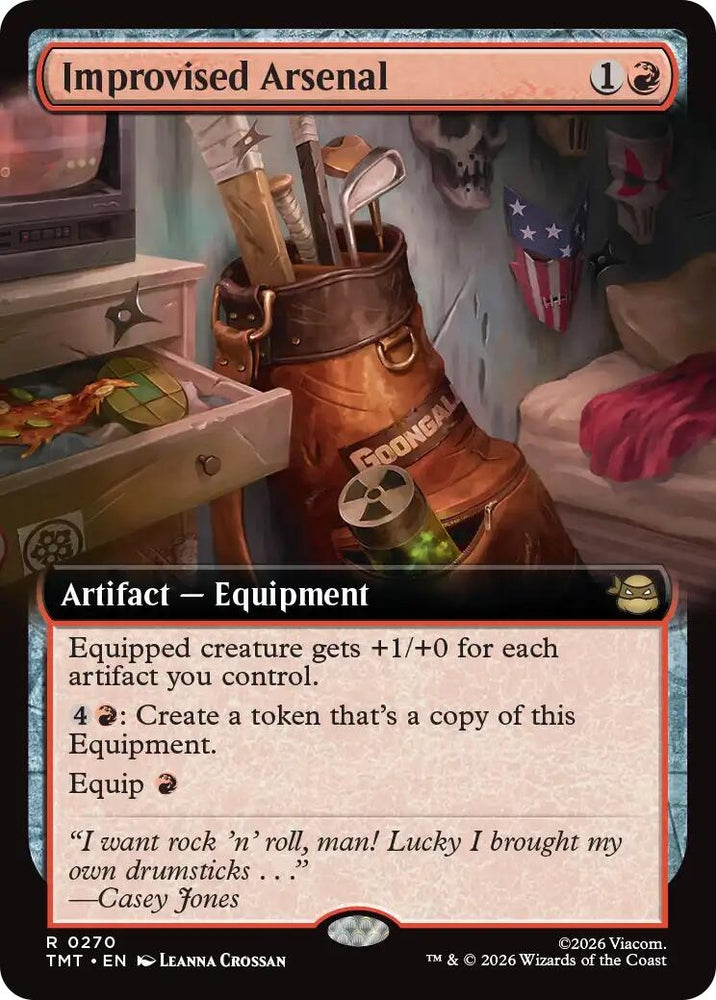 Image for Improvised Arsenal (Extended Art) (270) [Teenage Mutant Ninja Turtles] - Magic: The Gathering