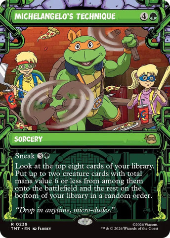Image for Michelangelo's Technique (Showcase) (239) [Teenage Mutant Ninja Turtles] - Magic: The Gathering