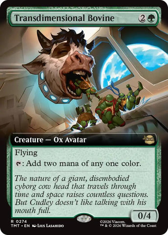 Image for Transdimensional Bovine (Extended Art) (274) [Teenage Mutant Ninja Turtles] - Magic: The Gathering