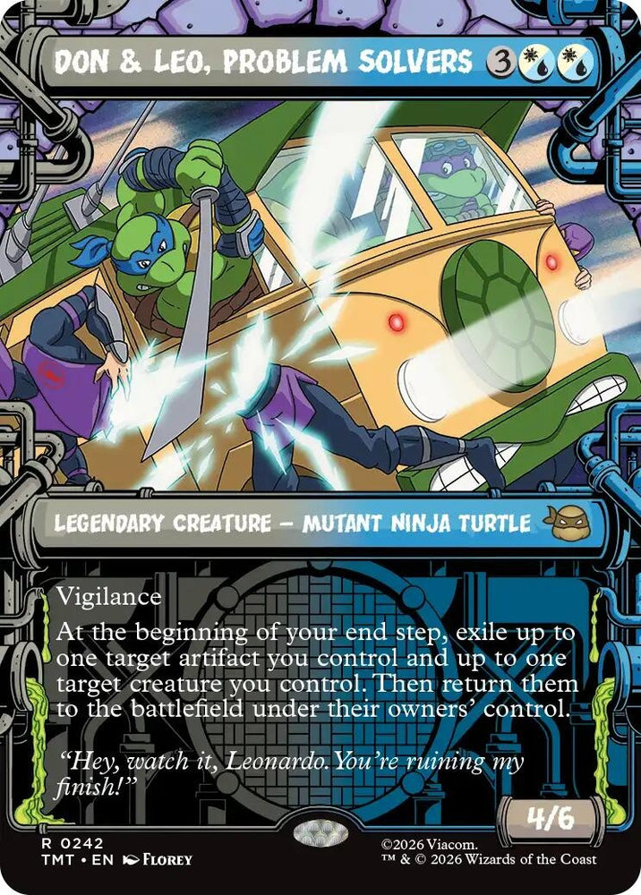 Image for Don & Leo, Problem Solvers (Showcase) (242) [Teenage Mutant Ninja Turtles] - Magic: The Gathering