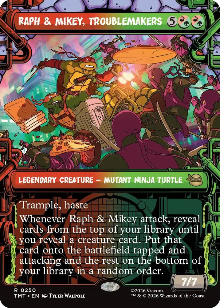 Image for Raph & Mikey, Troublemakers (Showcase) (250) [Teenage Mutant Ninja Turtles] - Magic: The Gathering