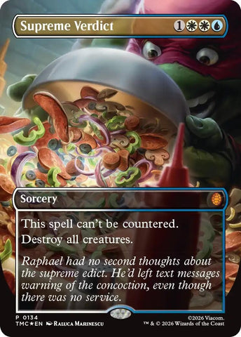 Image for Supreme Verdict (Borderless) (134) [Teenage Mutant Ninja Turtles] - Magic: The Gathering