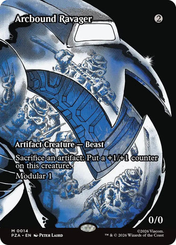 Image for Arcbound Ravager (Borderless) (14) [Teenage Mutant Ninja Turtles Source Material] - Magic: The Gathering