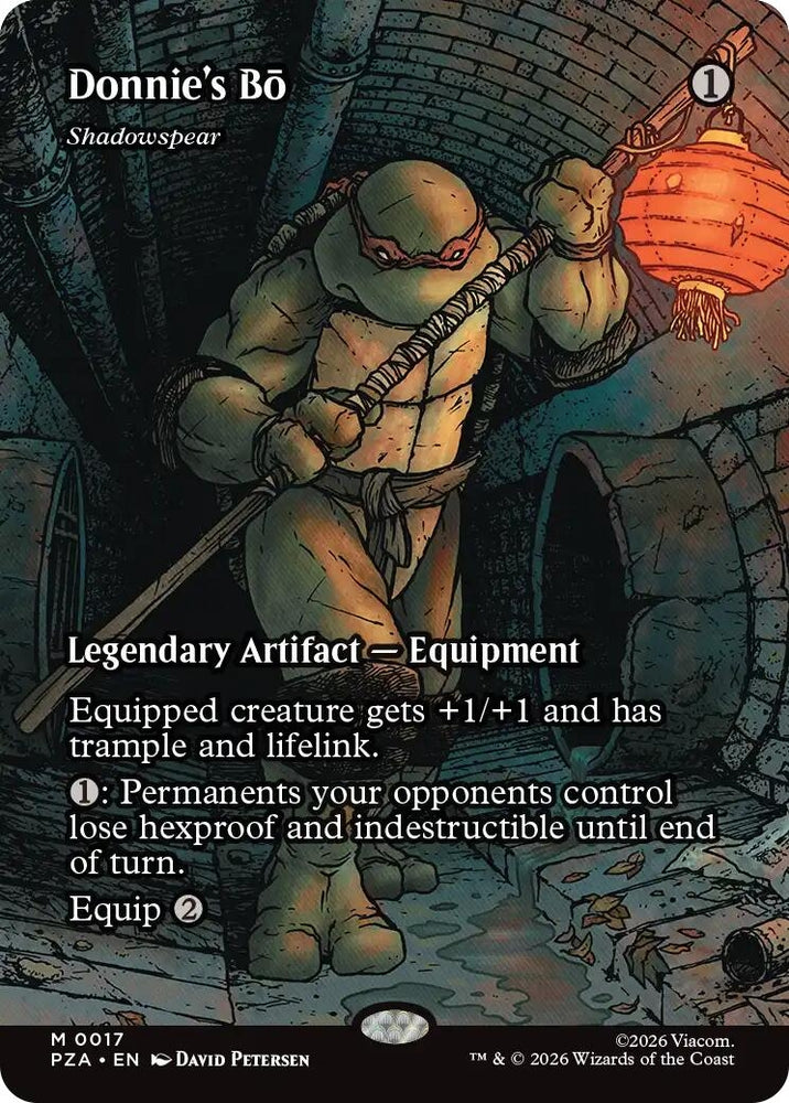 Image for Donnie's Bo - Shadowspear (Borderless) (17) [Teenage Mutant Ninja Turtles Source Material] - Magic: The Gathering