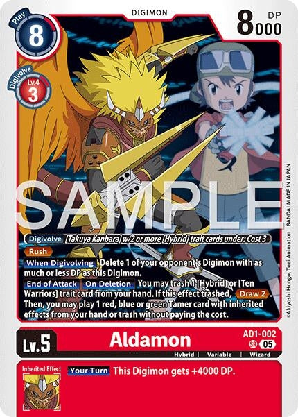 Image for Aldamon (AD1-002 SR) [Advanced Booster Digimon Generation] - Digimon Card Game