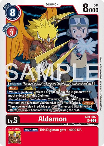 Image for Aldamon (AD1-002 SR) [Advanced Booster Digimon Generation] - Digimon Card Game