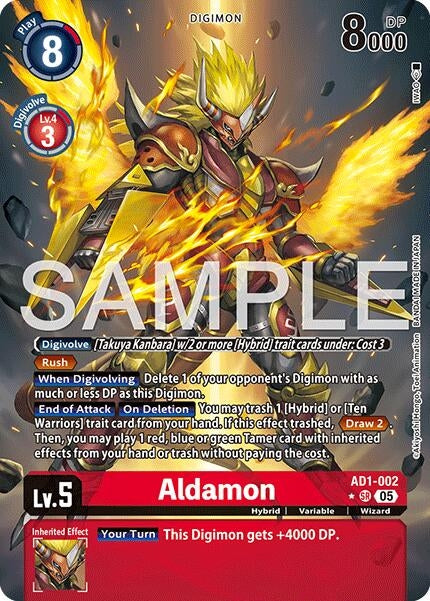 Image for Aldamon (Alternate Art) (AD1-002 SR) [Advanced Booster Digimon Generation] - Digimon Card Game