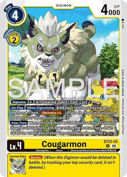 Image for Cougarmon (ST23-03 U) [Starter Deck 23: Beatbreak] - Digimon Card Game