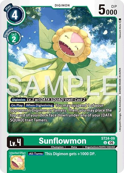 Image for Sunflowmon (ST24-09 U) [Starter Deck 24: Data Squad] - Digimon Card Game