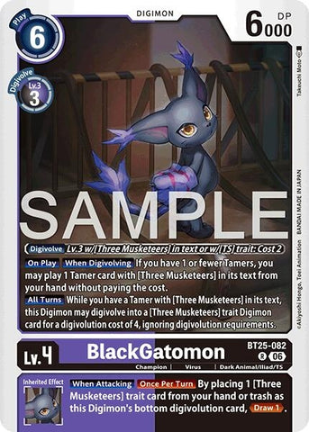 Image for BlackGatomon (BT25-082 R) [Dual Revolution] - Digimon Card Game