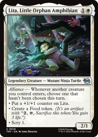 Image for Lita, Little Orphan Amphibian (19) [Teenage Mutant Ninja Turtles] - Magic: The Gathering