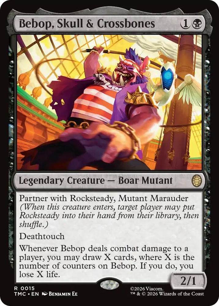 Image for Bebop, Skull & Crossbones (15) [Teenage Mutant Ninja Turtles] - Magic: The Gathering